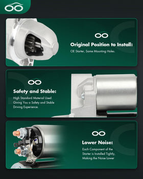 SCITOO starter mounting bracket detail for easy alignment and secure installation