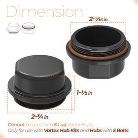 Sconva close-up of threaded cap with O-ring groove ensuring leak prevention