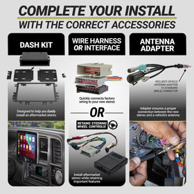 Scosche GM1500B installed in vehicle dash showing professional finished look