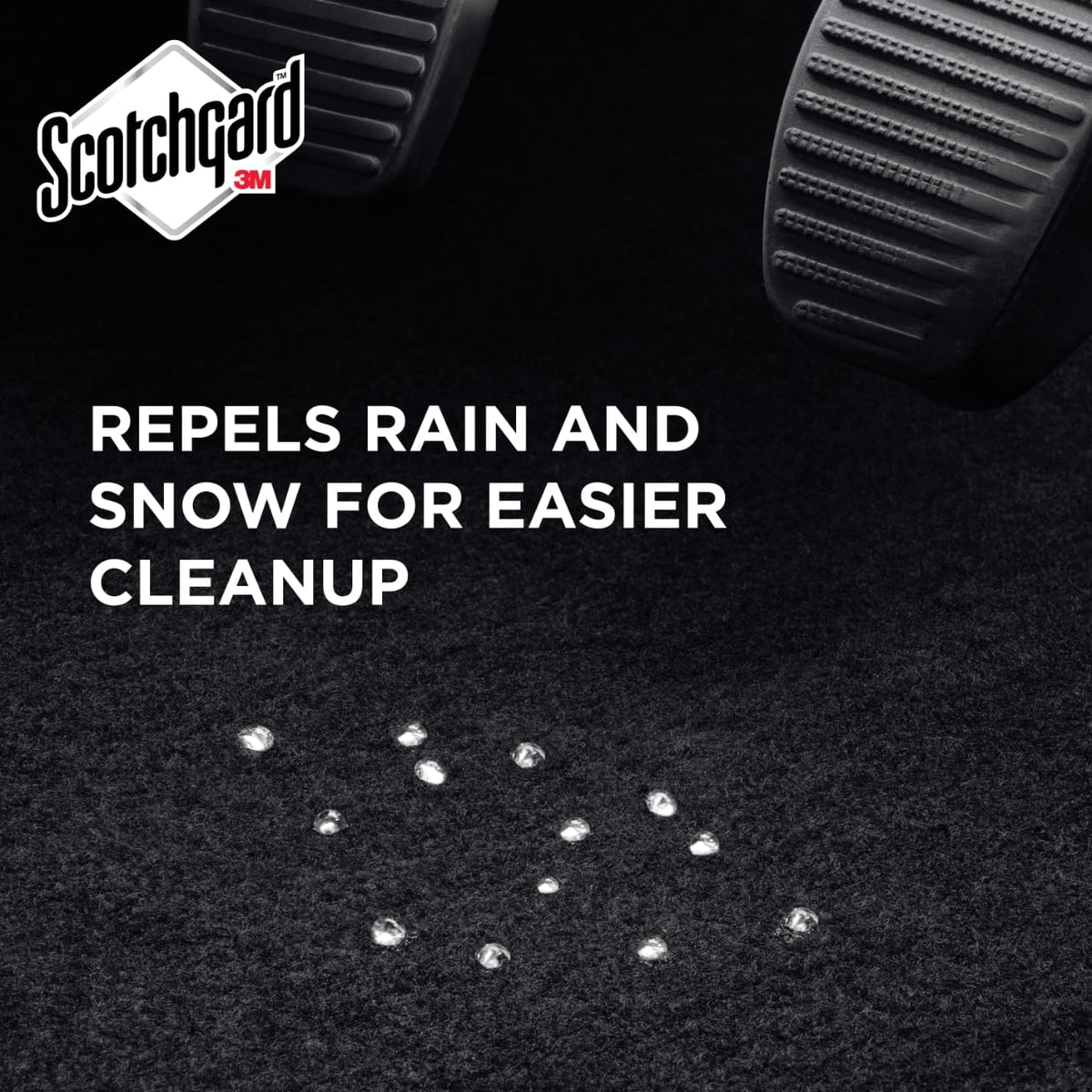 Scotchgard spraying fabric seat to repel water and ease cleanup