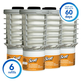 Scott Professional cartridge close-up highlighting 48 mL refill and easy snap-in installation benefit