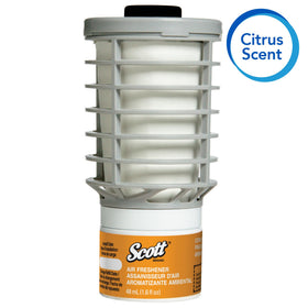 Scott Professional cartridge installed in wall dispenser demonstrating continuous scent release benefit