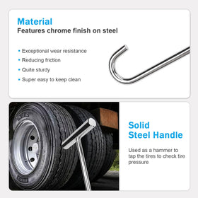 scottchen PRO in use releasing a fifth-wheel lock to reduce bending and speed uncoupling
