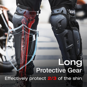 Scoyco in-use by rider on motorcycle illustrating movement comfort