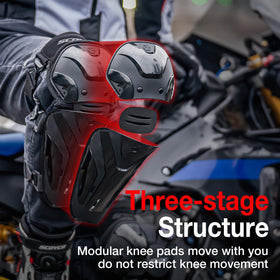 Scoyco straps and quick-release buckles ensuring a secure customized fit