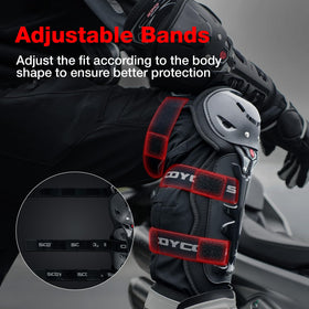 Scoyco knee pad worn under jeans showing slim fit and all-day comfort