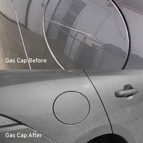 ScratchesHappen kit in use repairing a rock chip on a Honda panel