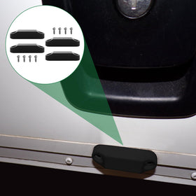 Screw Man installed on an RV entry door demonstrating secure hold and quieter access