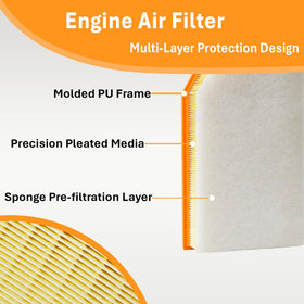 SCREW RHINO cabin filter close-up of activated carbon layer reducing odors