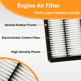 SCREW RHINO engine filter installed in bay showing quick replacement benefit