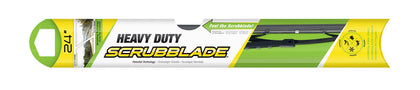 Scrubblade SB2400 front packaging showing product and universal adapter for quick fit