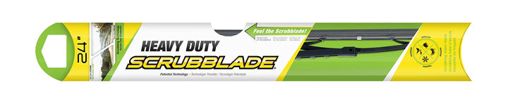 Scrubblade SB2400 front packaging showing product and universal adapter for quick fit