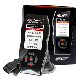 SCT X4 in garage during installation showing user-friendly setup benefit