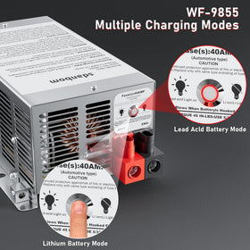 sdanbom WF-9855 product label close-up showing specifications and model identification benefit