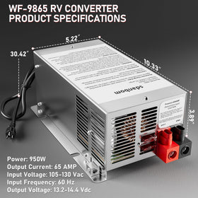 sdanbom WF-9865 terminal label close-up to identify wiring and simplify hookup