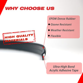 sdano edge trim profile closeup highlighting T-style rubber and flexible seal benefit