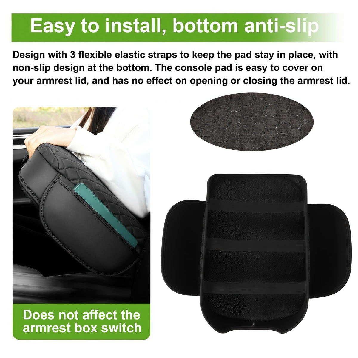 SDPVorn underside showing non-slip base and three elastic straps for secure fit