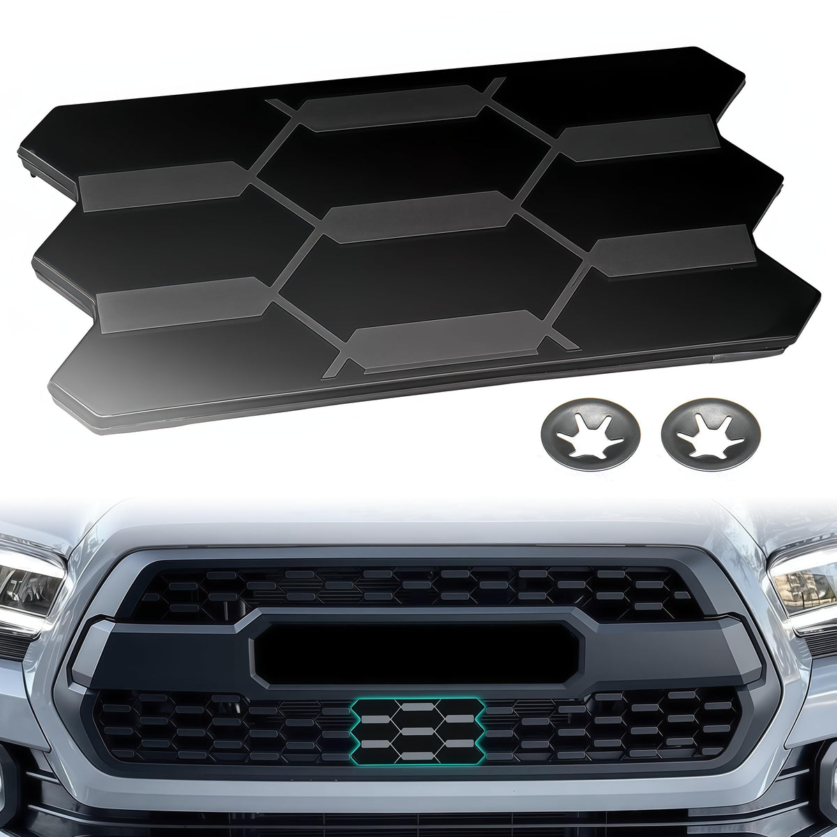 SDPVorn front view showing garnish and seamless TRD Pro grille match and protection