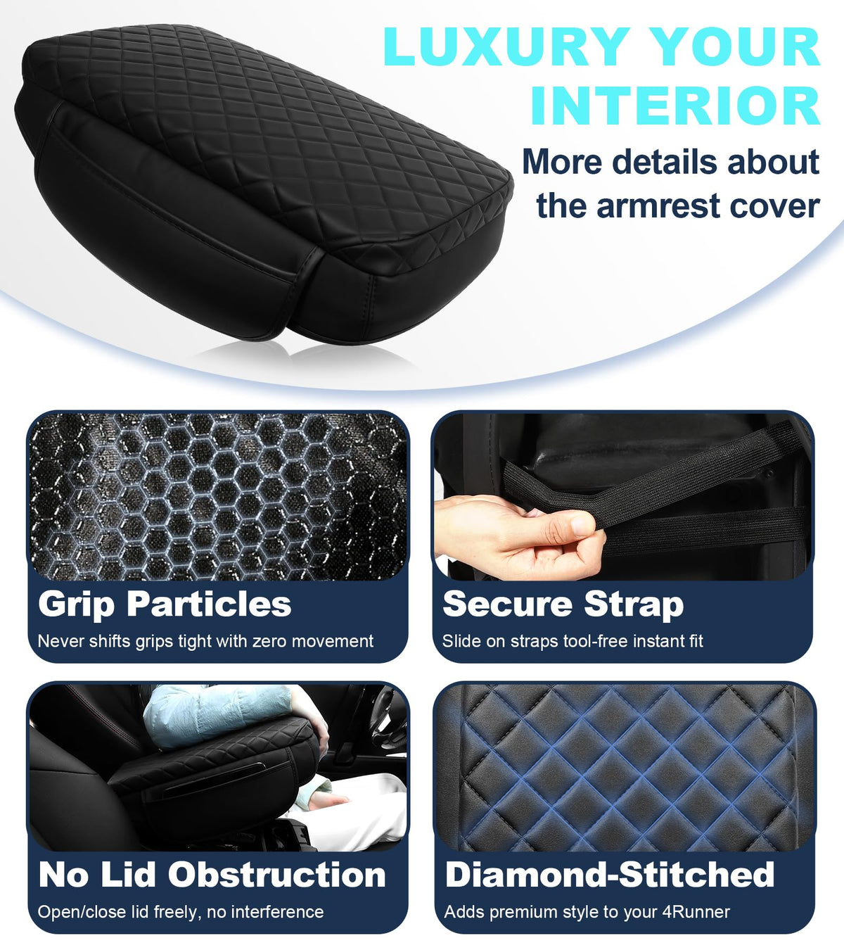 SDPVorn underside straps and anti-slip backing securing the cover in place