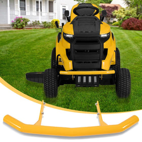 SDYYDS bumper angle view showing how it fits mower frontline for secure coverage
