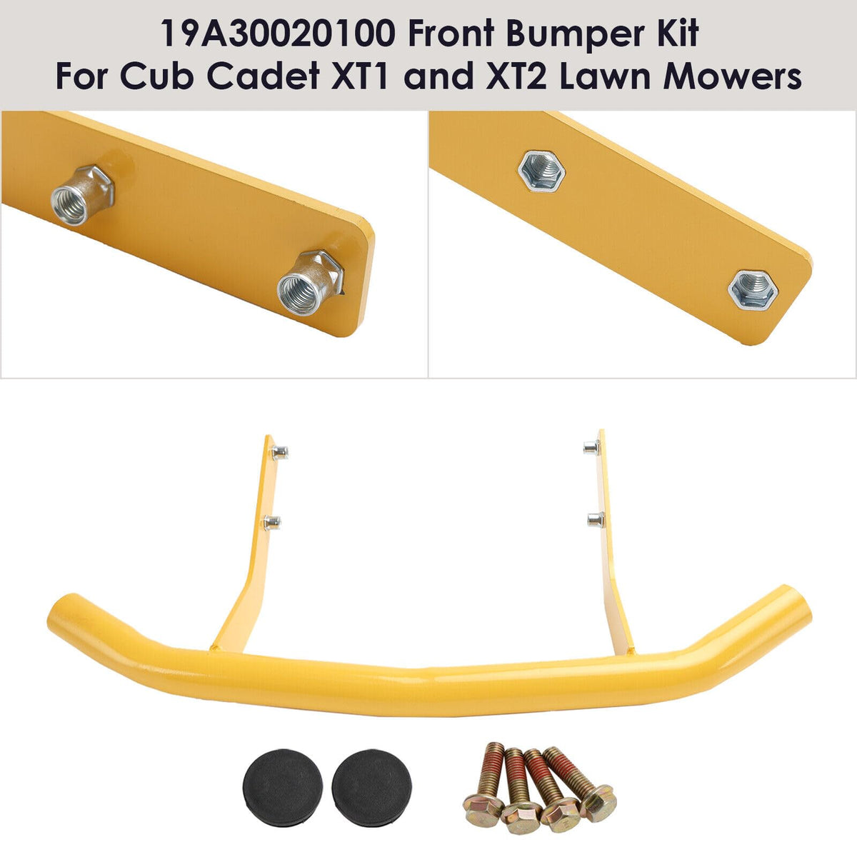 SDYYDS bumper on mower in yard scene showing functional and attractive upgrade