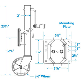 Seachoice mounted on trailer tongue showing bolt-on fit and stability benefit