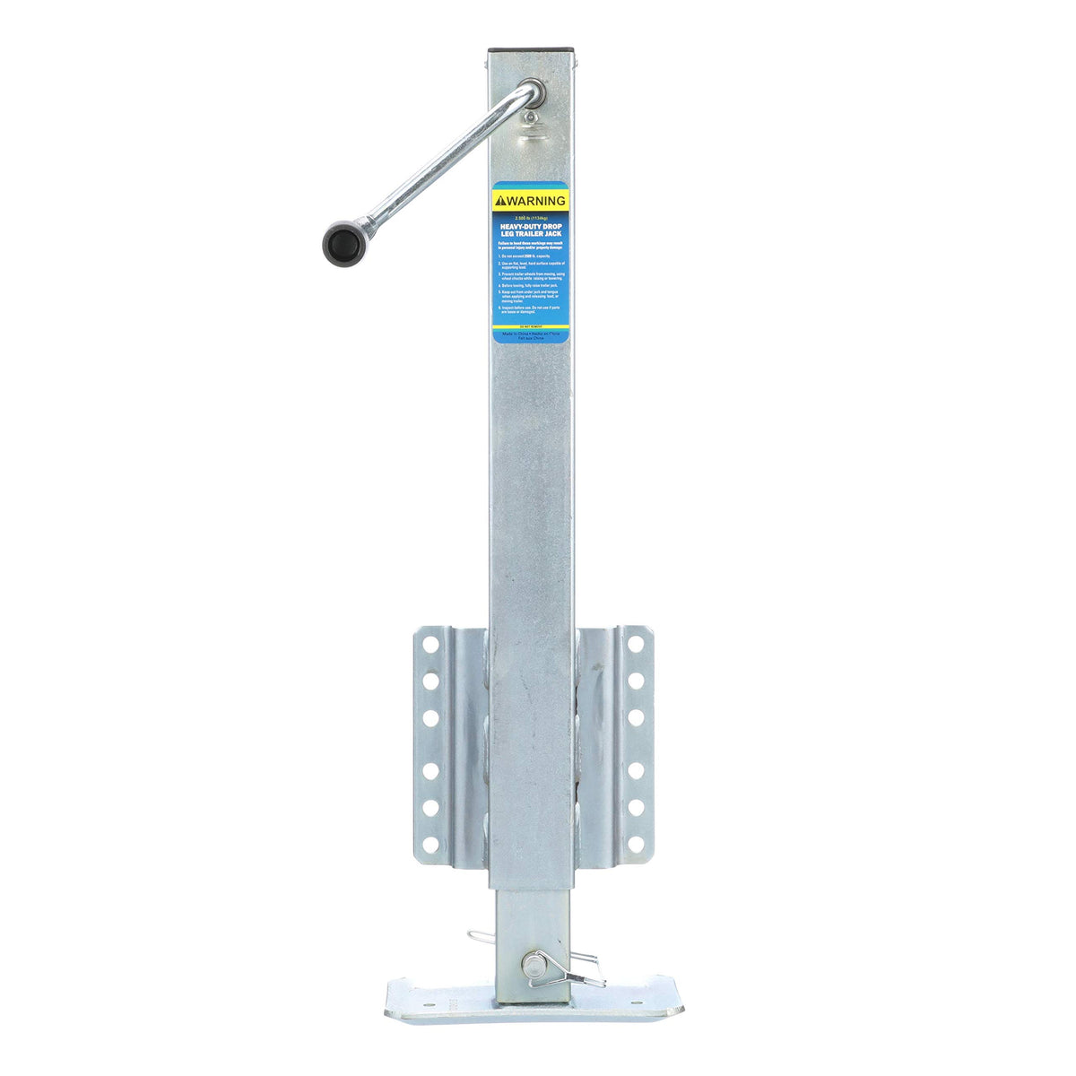 Seachoice front view of fixed-mount jack showing sturdy construction and reliable support