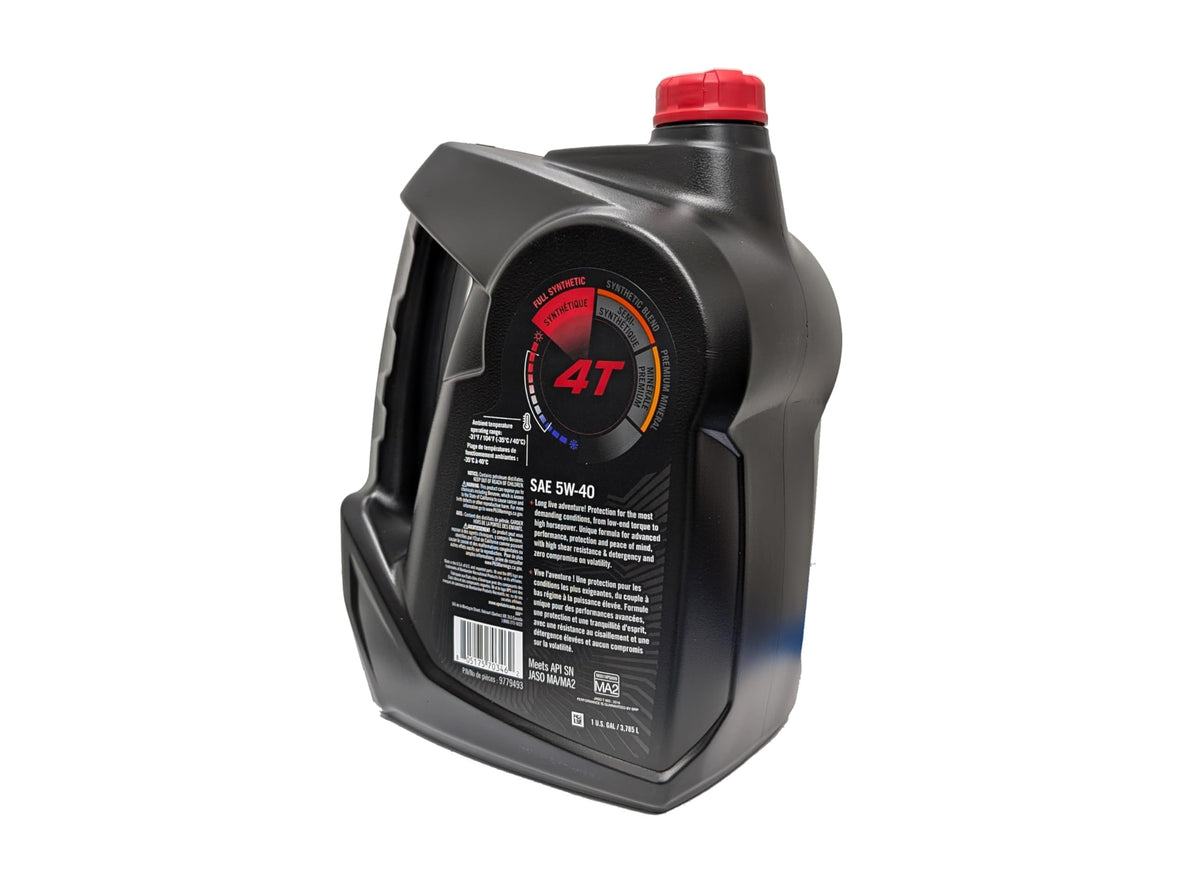 SeaDoo bottle side label with specifications and part number for verification