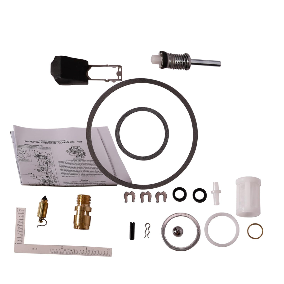 SeaEagles contents next to ruler showing kit scale and parts completeness benefit