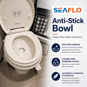 SEAFLO warranty and certification label showing four-year protection