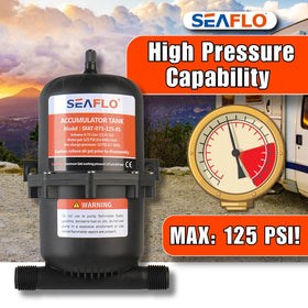 SEAFLO installed in boat utility compartment smoothing water flow and lowering noise
