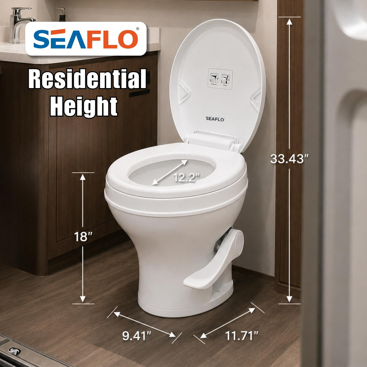 SEAFLO packaging with warranty card indicating four-year protection