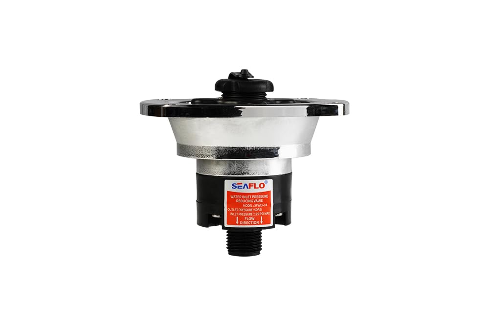SEAFLO side profile of wall-mount inlet illustrating compact depth and sturdy construction