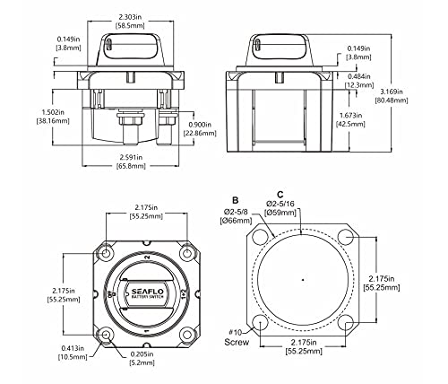 SEAFLO with heavy-gauge battery cables connected demonstrating high-current capability