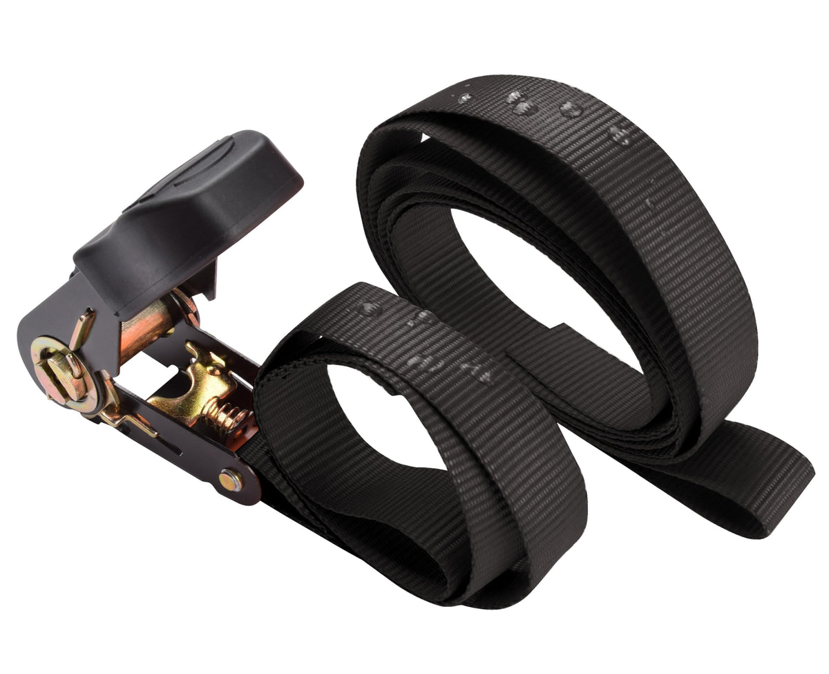 Seah Hardware close-up of ratchet tie-down demonstrating secure tensioning