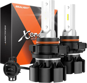 SEALIGHT front view of PSX24W 2504 bulb showing compact bright design and fit