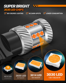 SEALIGHT 3157 installed in front turn signal showing improved visibility benefit