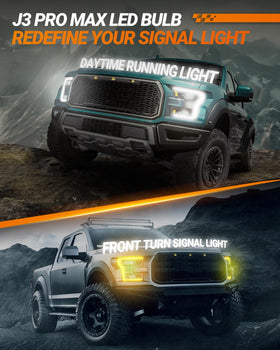 SEALIGHT installed in turn signal showing clear amber flash visibility