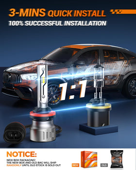 SEALIGHT bulb installed in vehicle fog housing improving road visibility