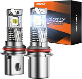 SEALIGHT 9004 front view showing two bulbs and bright design benefit visibility