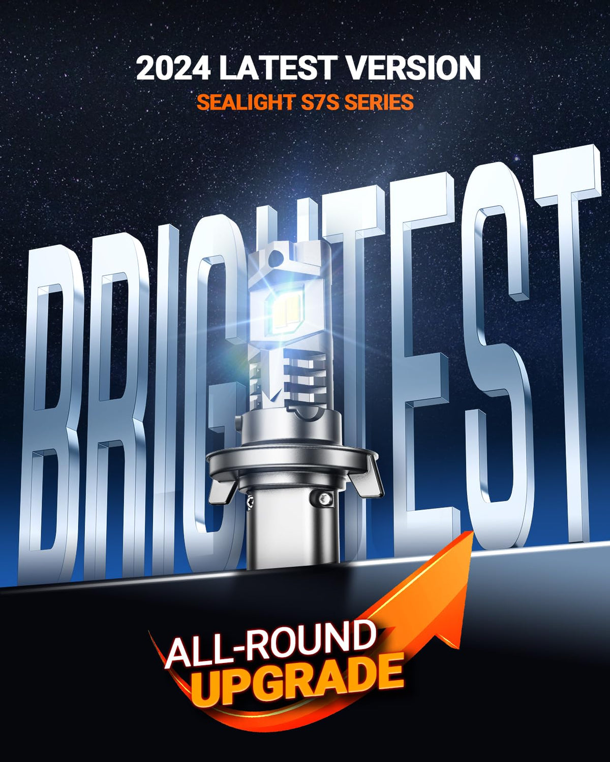 SEALIGHT bulb installed in headlight assembly improving road illumination