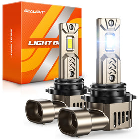 SEALIGHT 9006 front view showing plug-and-play fit and brighter visibility