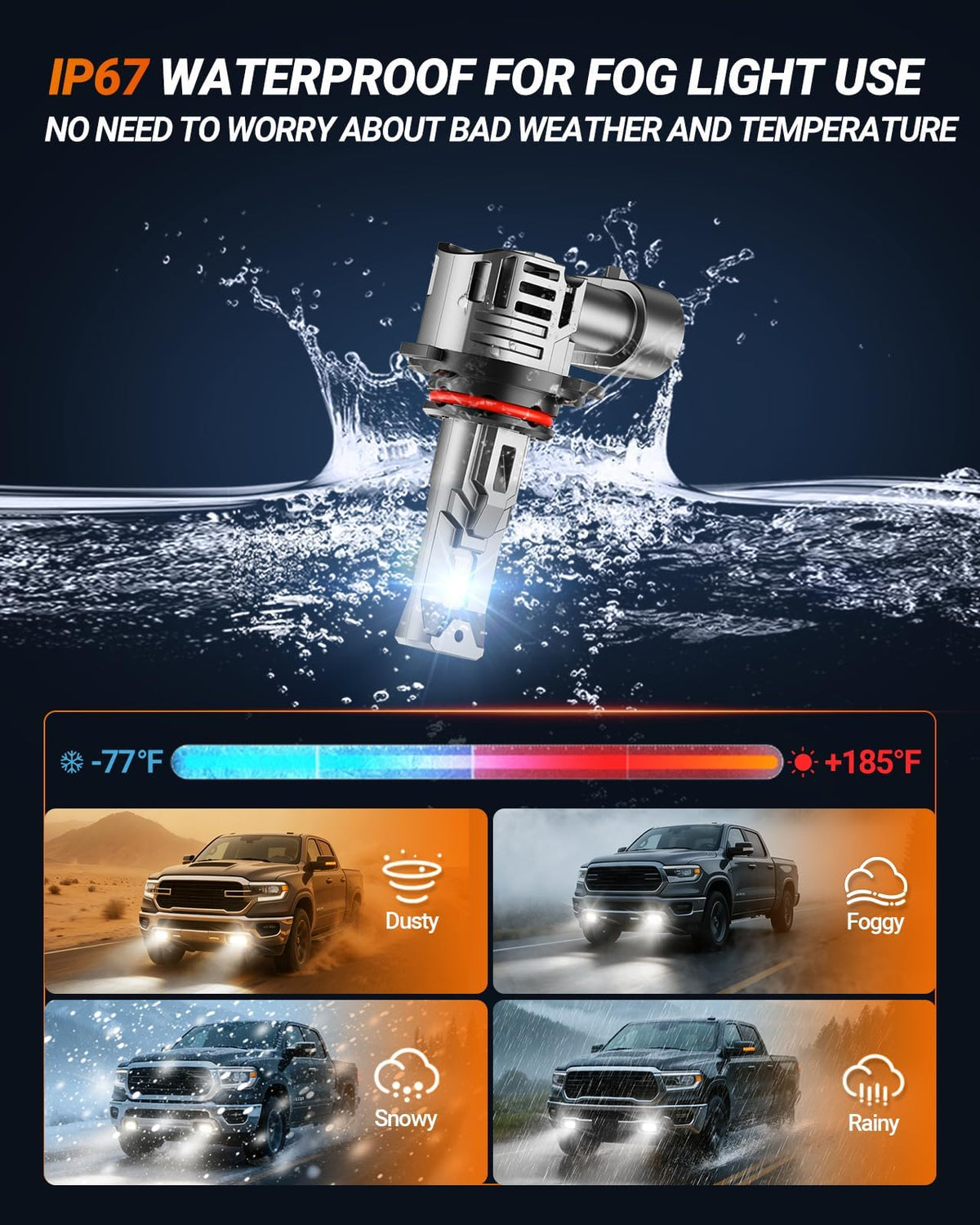 SEALIGHT 9006 installed on an ATV spotlight delivering clearer trail illumination