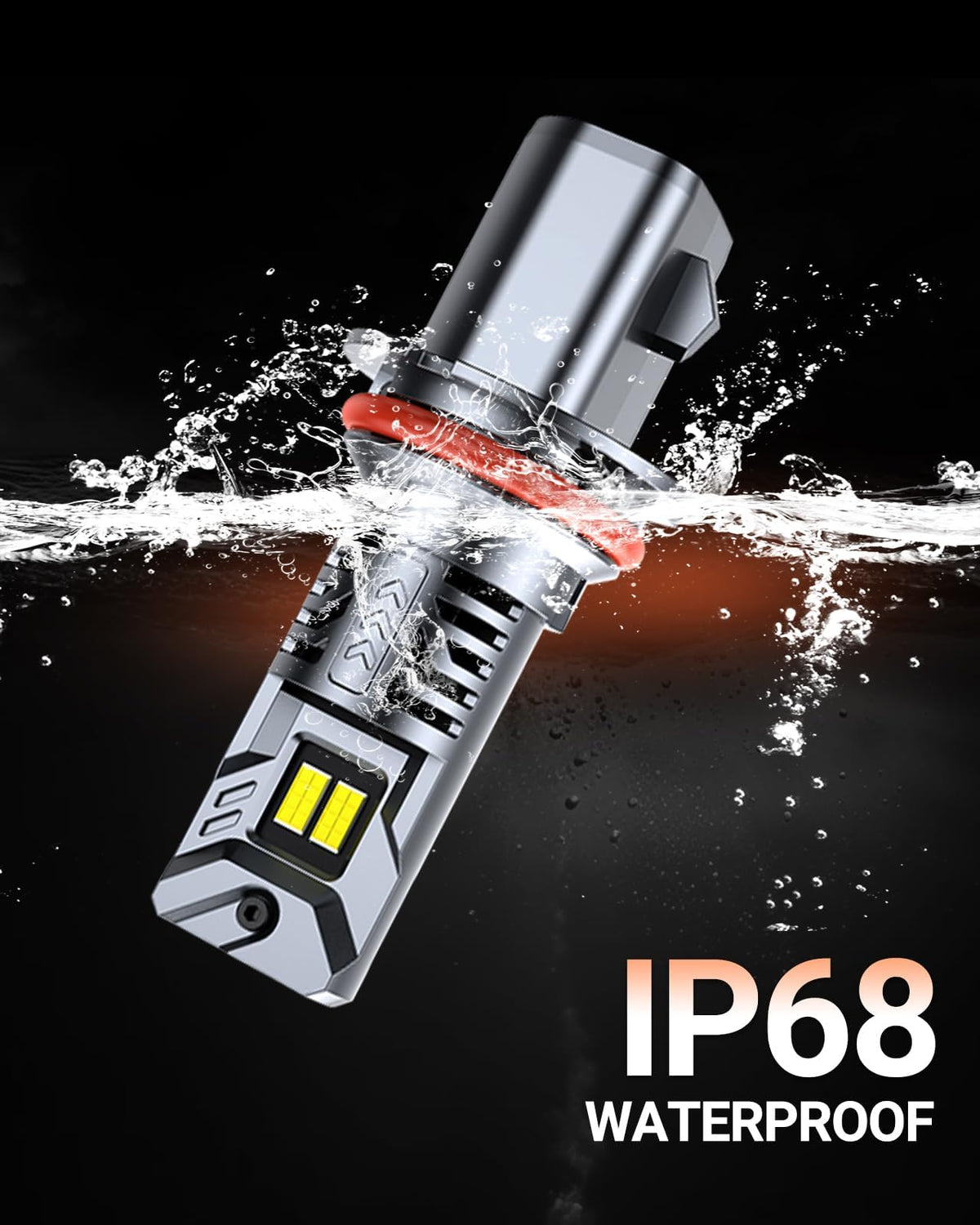 SEALIGHT 9007/HB5 in night-driving scene showing improved road illumination benefit