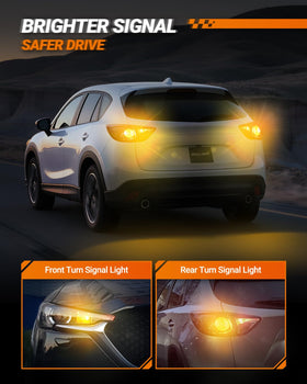 SEALIGHT detailed view of 57-SMD chipset delivering even bright amber illumination benefit