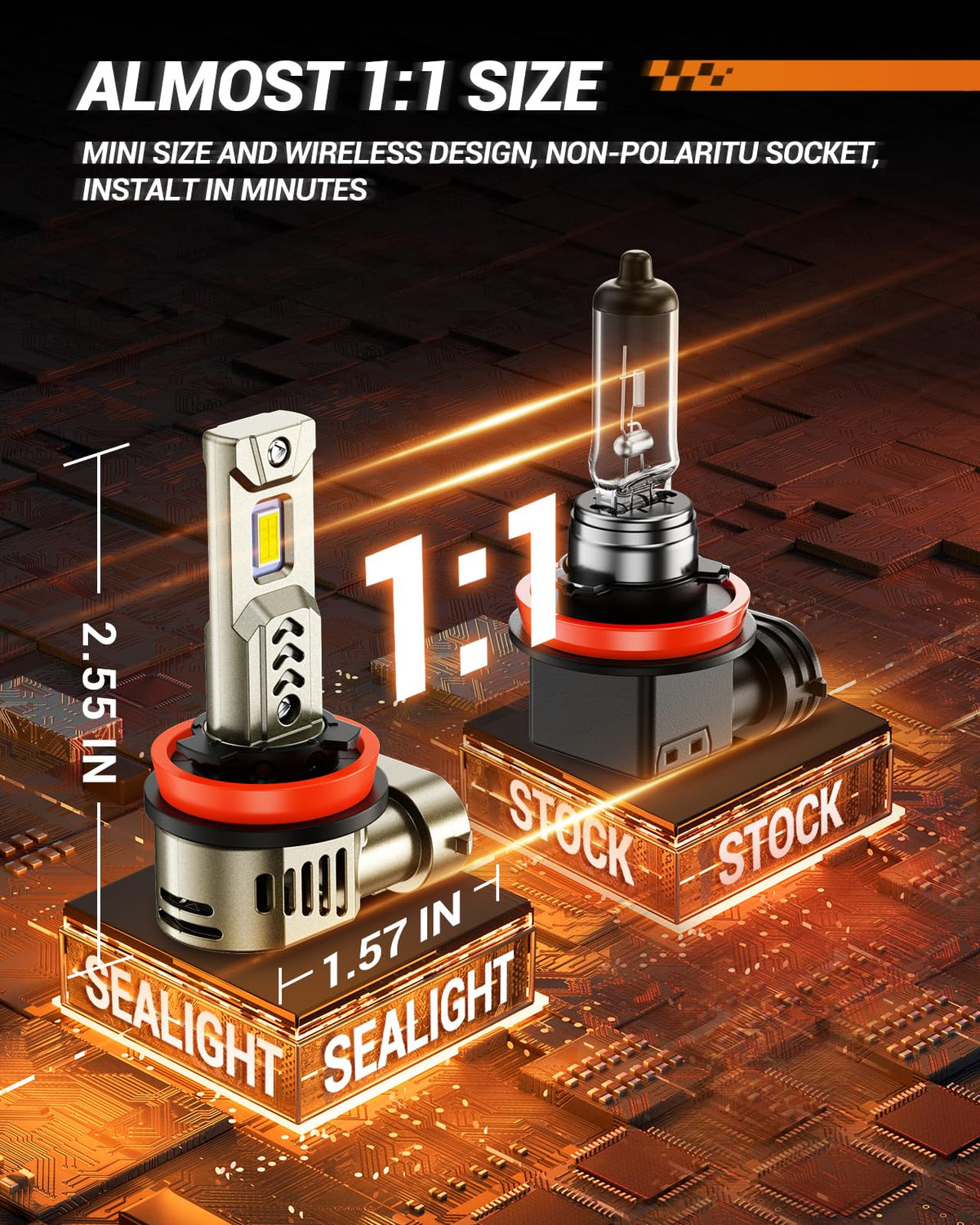 SEALIGHT silent fan and copper tubes cooling system for reliable long-term performance