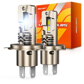 SEALIGHT front view of both bulbs showing compact plug-and-play design and brighter visibility