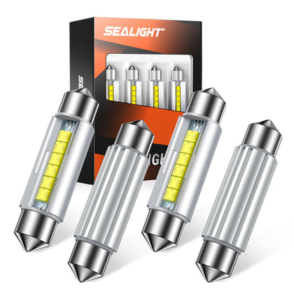 SEALIGHT front view of pack highlighting bright 6500K output and benefits