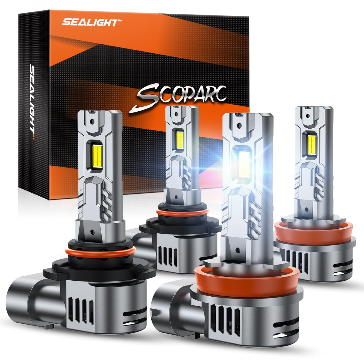 SEALIGHT front view of bulb pack showing product and connectors for easy upgrade