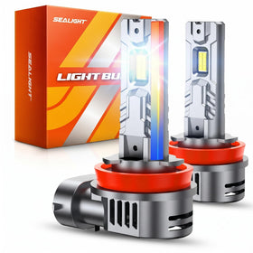 SEALIGHT front packaging showing H11 fog bulbs and benefits